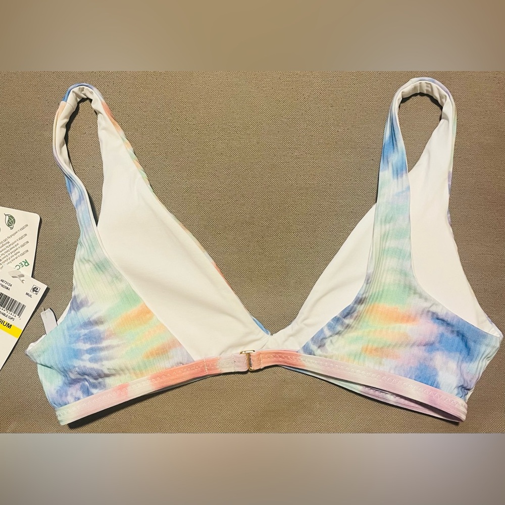 🌈 Isabella Rose multi-color Tie-Dye Bikini Top NWT – size Medium - Picture 3 of 7